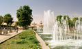 منظر من الشارع الواصل بين محطة السكك الحديدية والنيل.